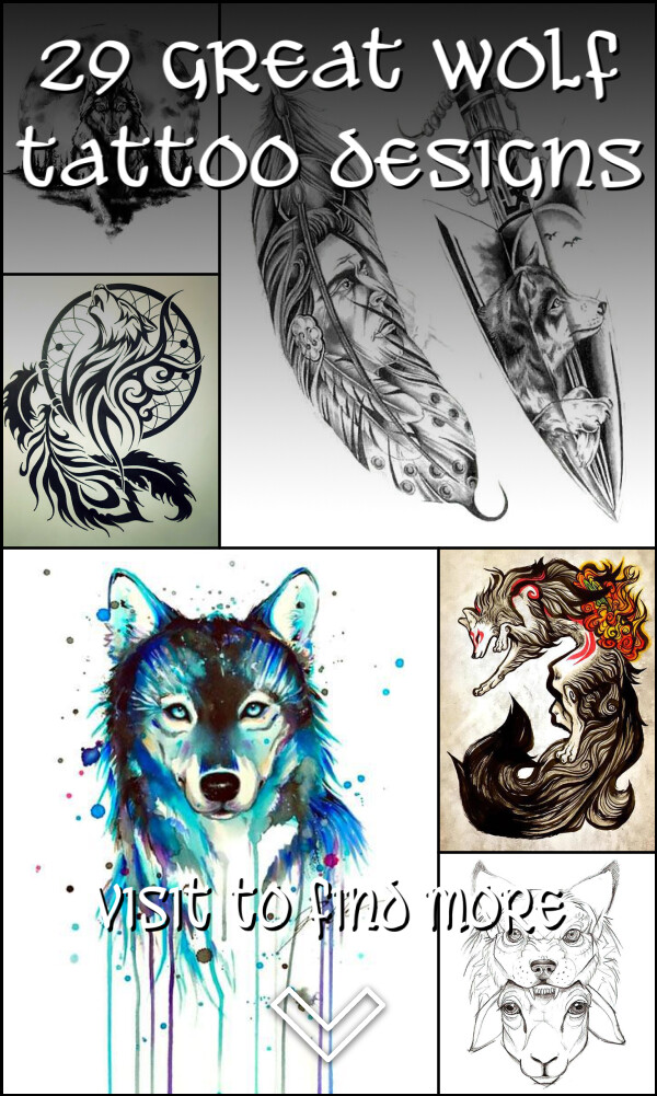 29 Great Wolf Tattoo Designs