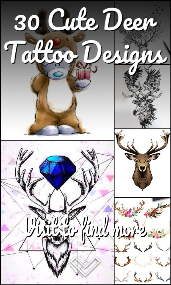 30 Cute Deer Tattoo Designs