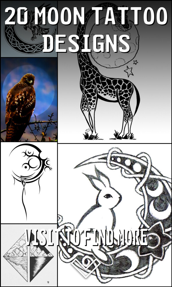 20 Moon Tattoo Designs
