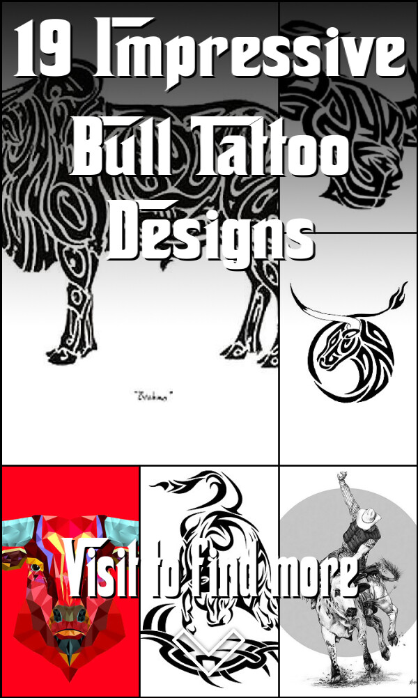 19 Impressive Bull Tattoo Designs