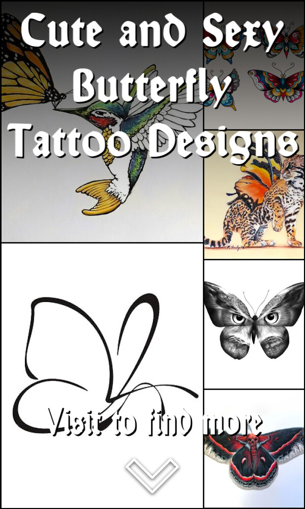 Cute and Sexy Butterfly Tattoo Designs