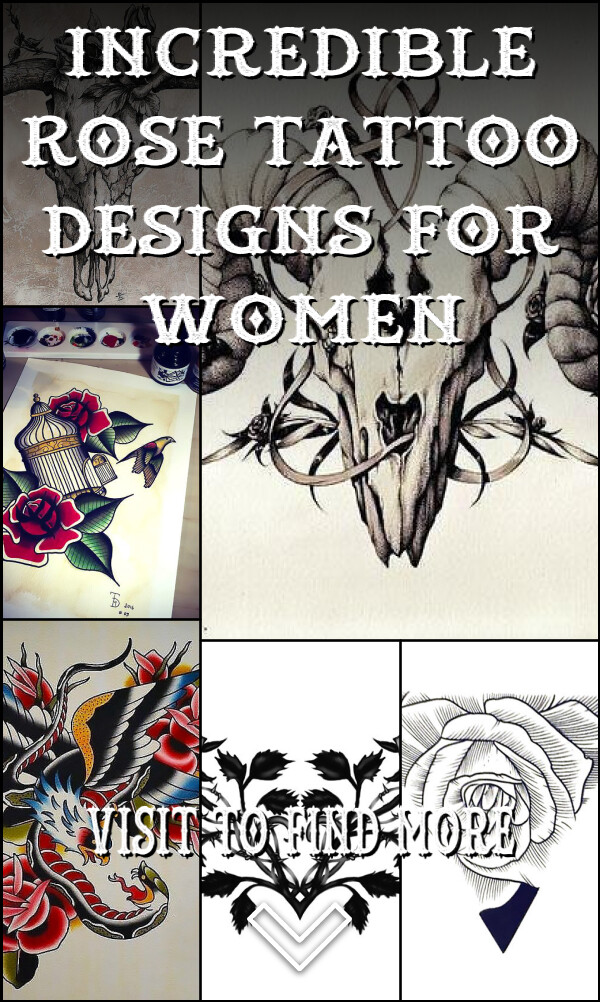 42 Incredible Rose Tattoo Designs for Women