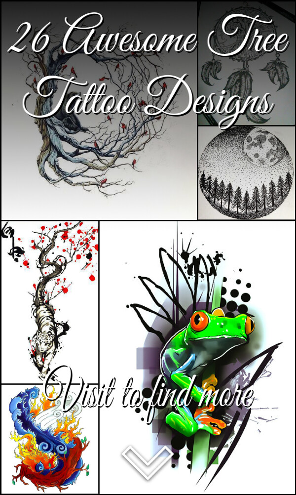 26 Awesome Tree Tattoo Designs