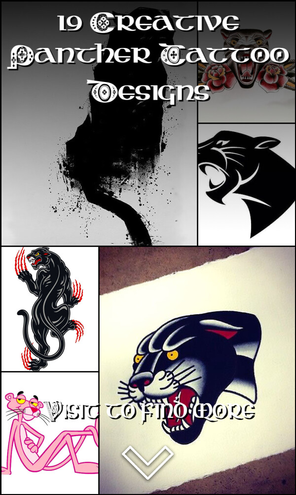 19 Creative Panther Tattoo Designs