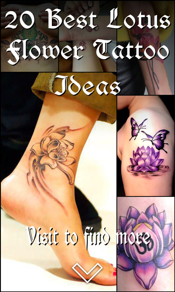 20 Best Lotus Flower Tattoo Ideas