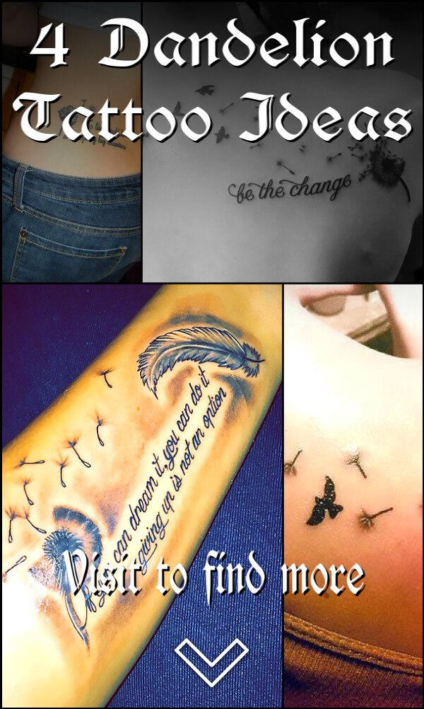 4 Dandelion Tattoo Ideas