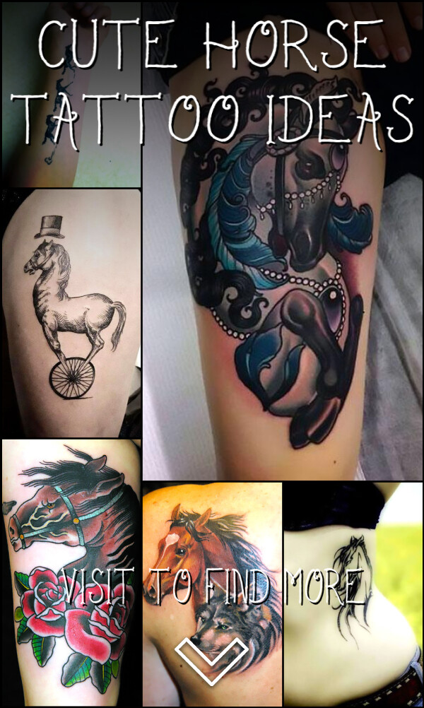 57 Cute Horse Tattoo Ideas