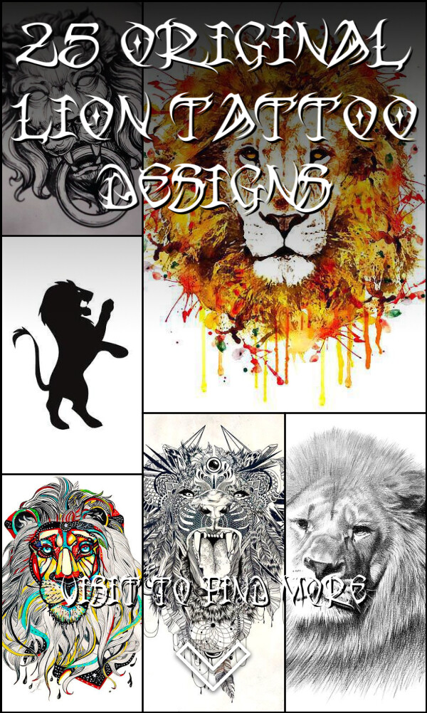 25 Original Lion Tattoo Designs