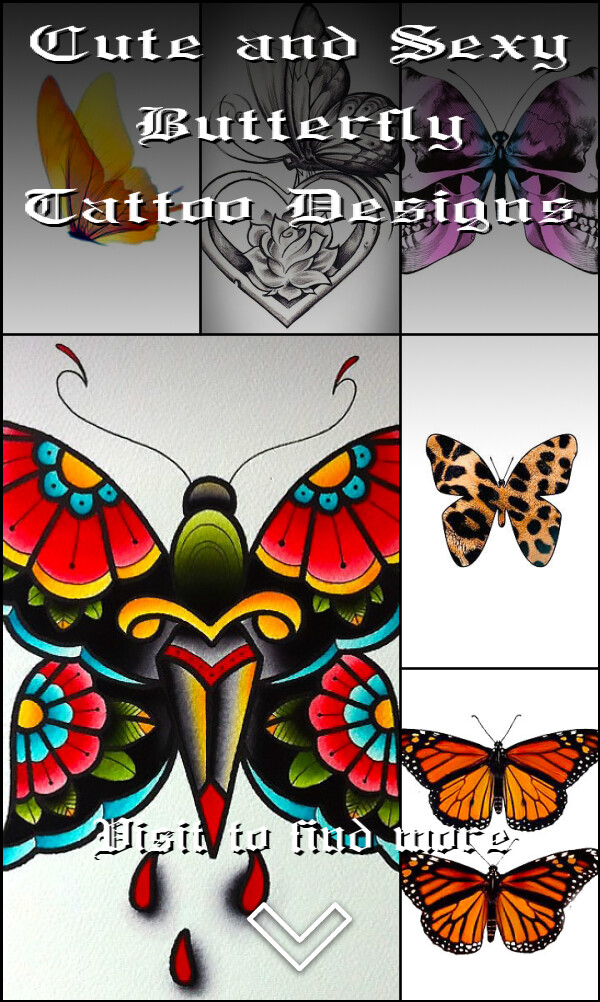 Cute and Sexy Butterfly Tattoo Designs