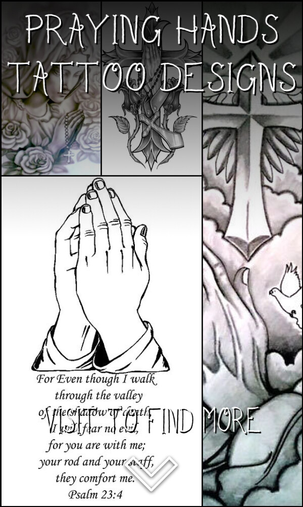 4 Praying Hands Tattoo Designs