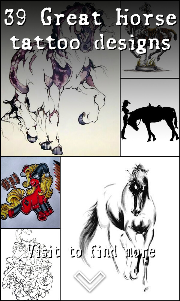 39 Great Horse tattoo designs