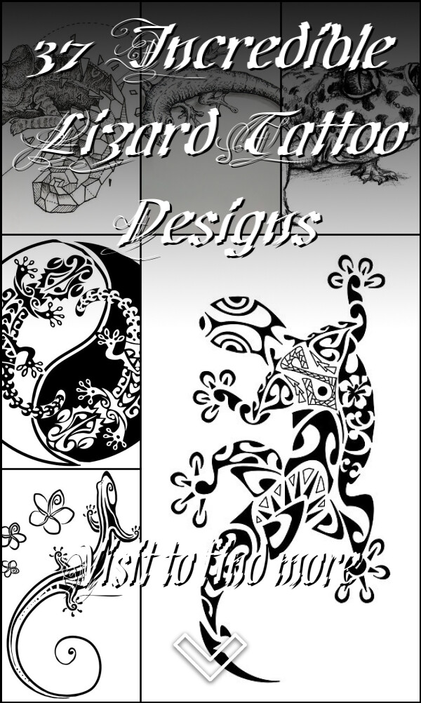 37 Incredible Lizard Tattoo Designs