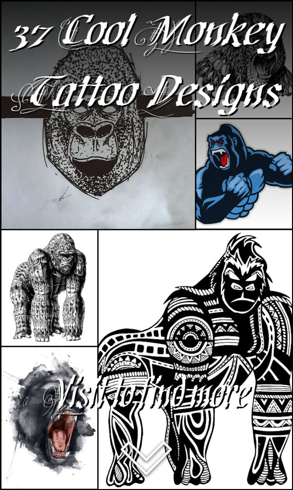 37 Cool Monkey Tattoo Designs