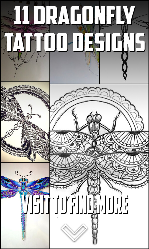 11 Dragonfly Tattoo Designs
