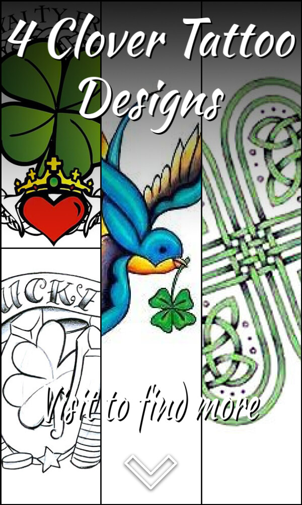 4 Clover Tattoo Designs