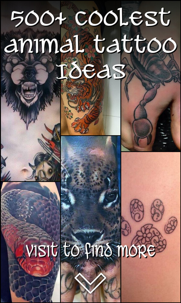 500+ Coolest Animal Tattoo Ideas