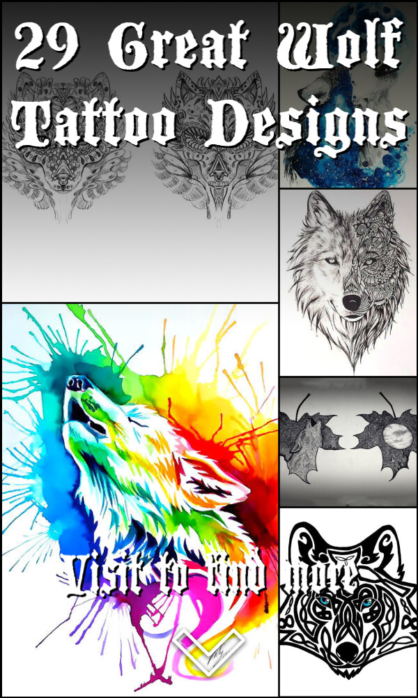 29 Great Wolf Tattoo Designs