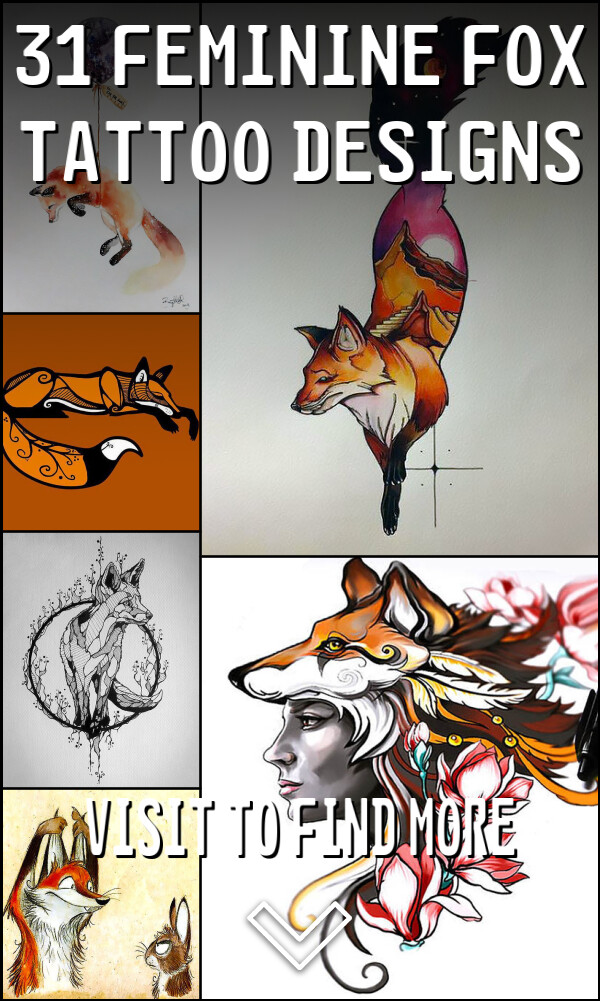 31 Feminine Fox Tattoo Designs