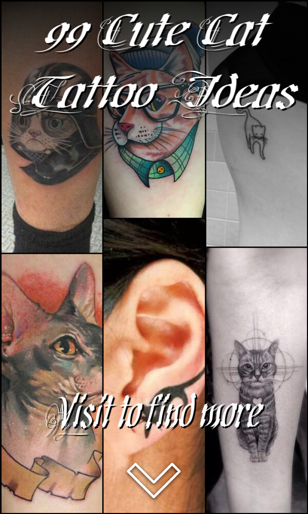 99 Cute Cat Tattoo Ideas