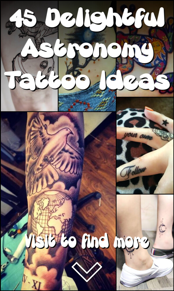 45 Delightful Astronomy Tattoo Ideas