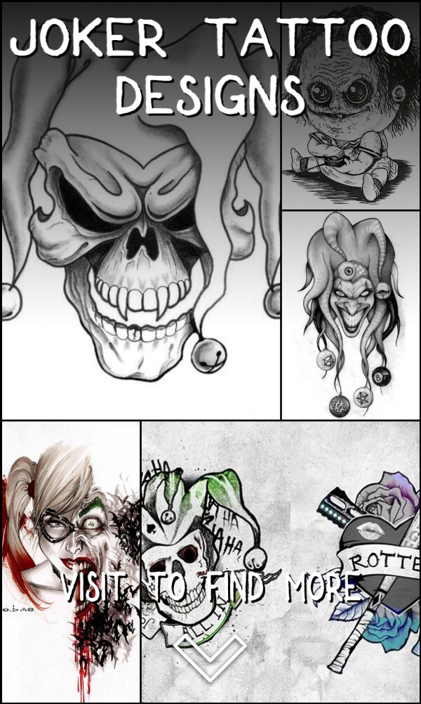 6 Joker Tattoo Designs