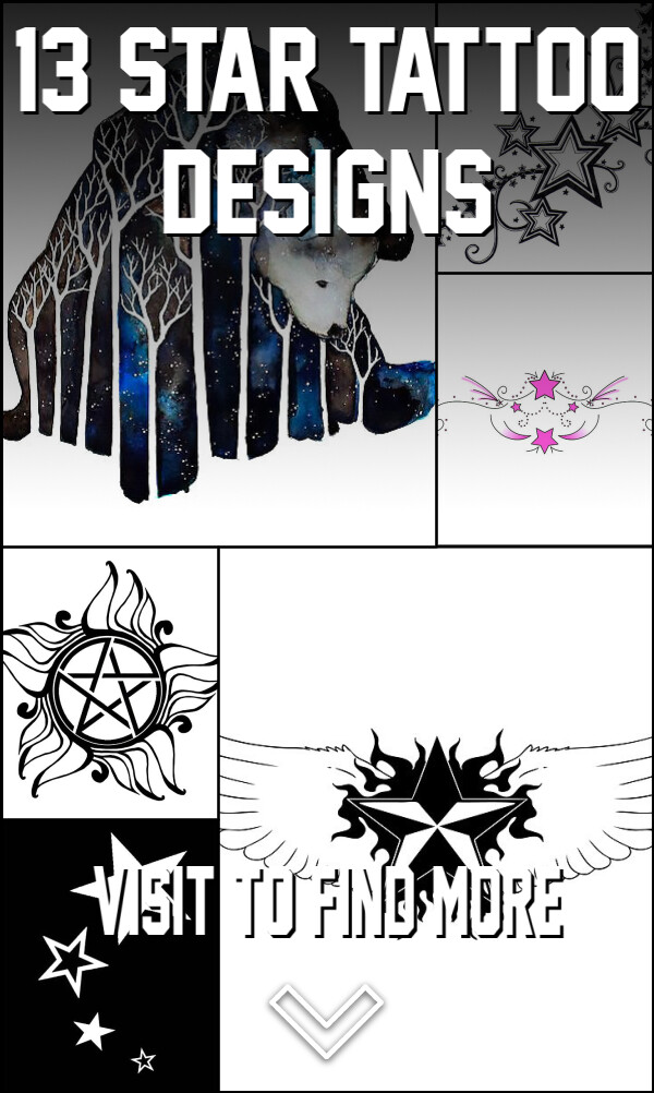 13 Star Tattoo Designs