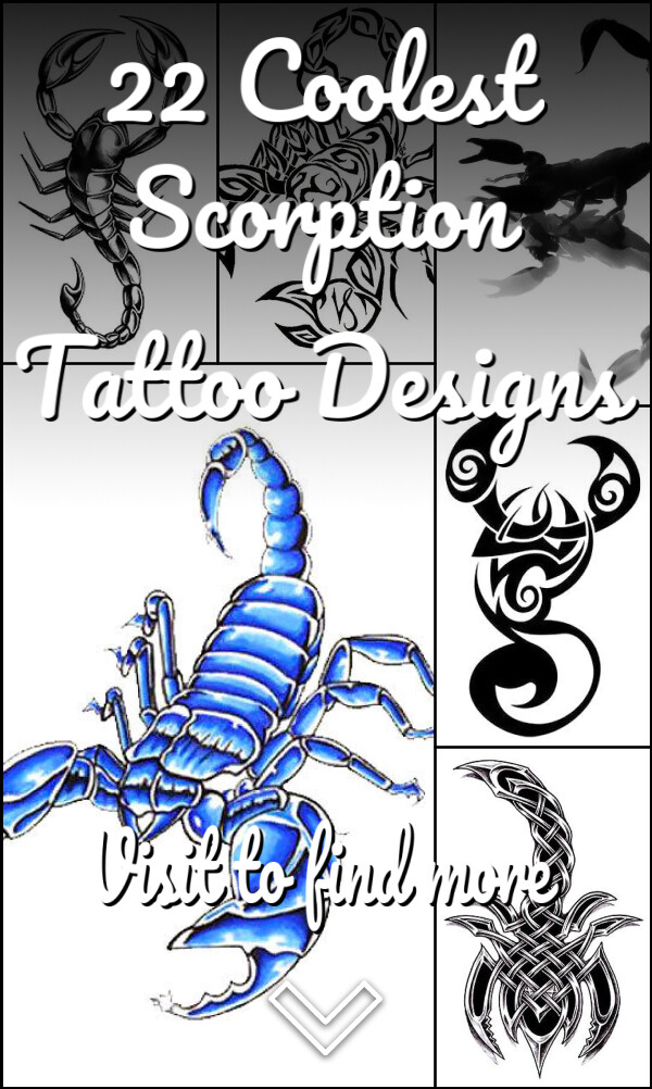 22 Coolest Scorption Tattoo Designs