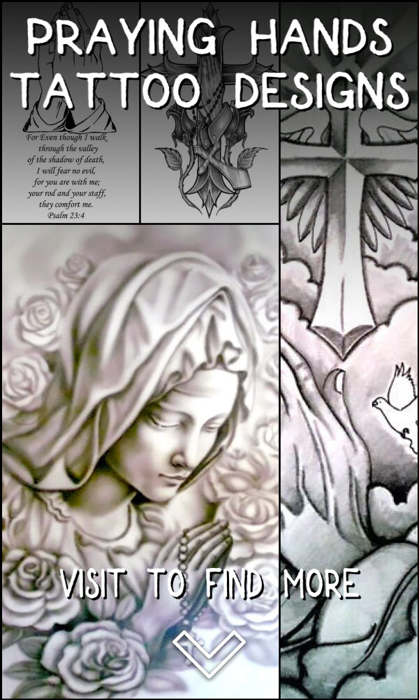 4 Praying Hands Tattoo Designs