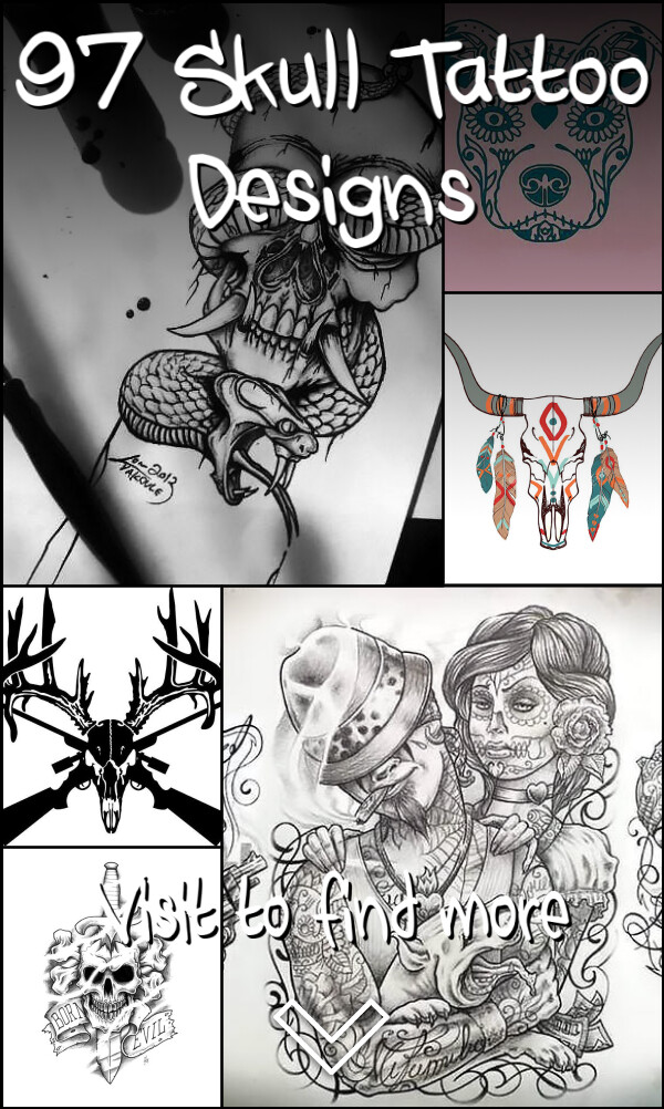 97 Skull Tattoo Designs
