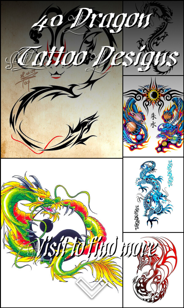 40 Dragon Tattoo Designs