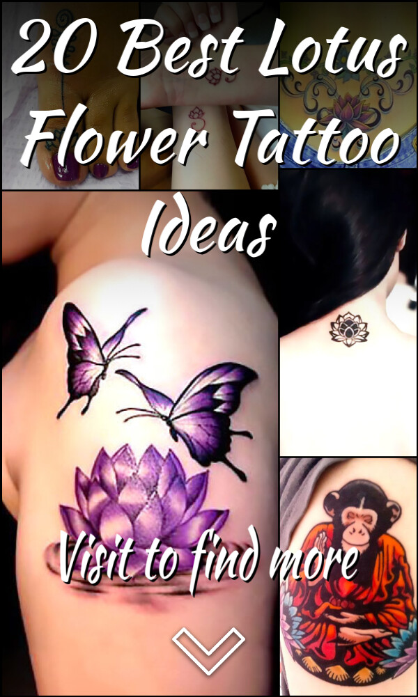20 Best Lotus Flower Tattoo Ideas