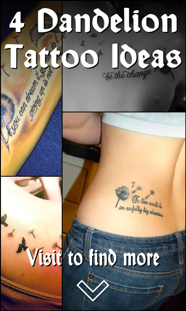 4 Dandelion Tattoo Ideas
