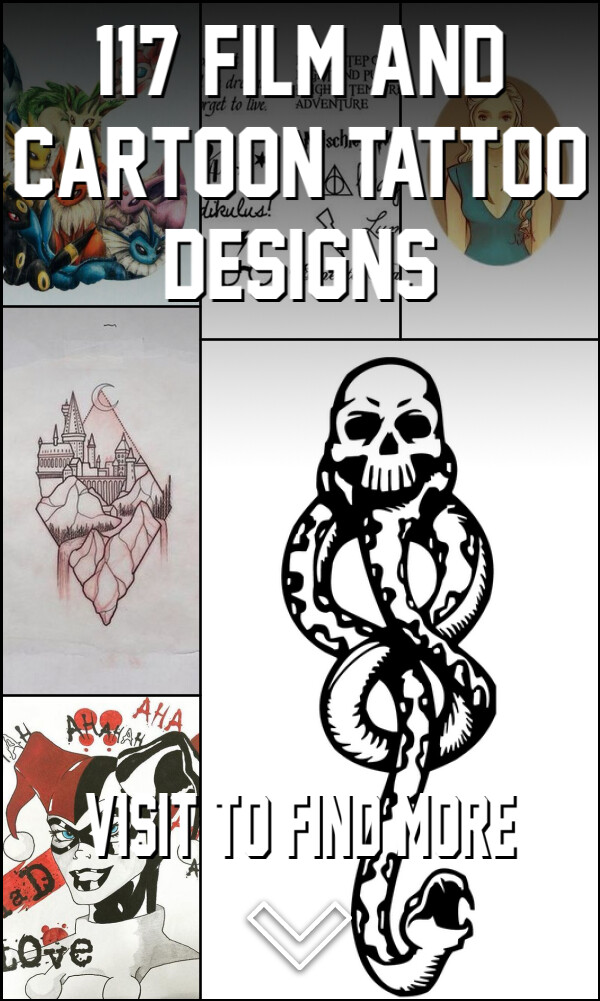 117 Film and Cartoon Tattoo Designs