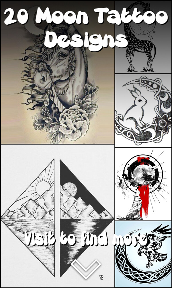 20 Moon Tattoo Designs