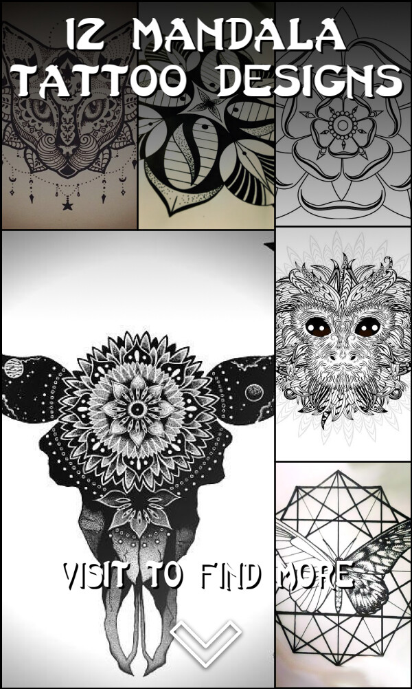 12 Mandala Tattoo Designs