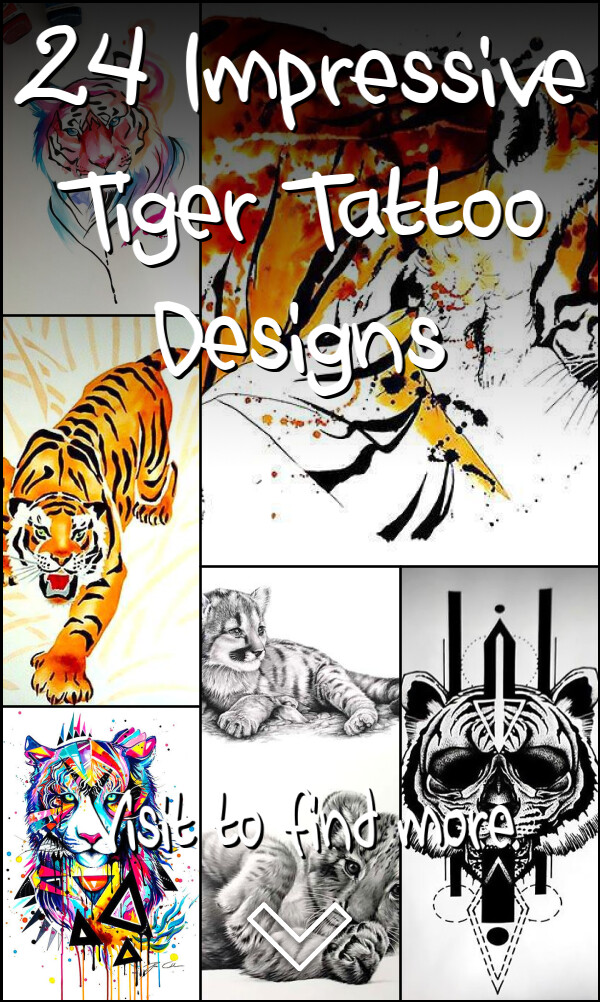 24 Impressive Tiger Tattoo Designs