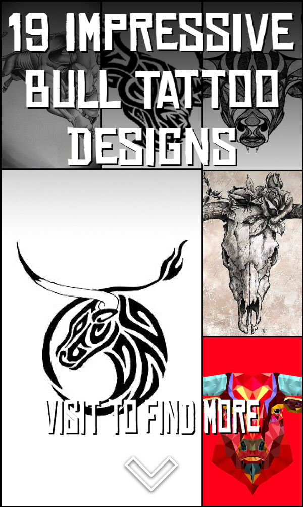 19 Impressive Bull Tattoo Designs