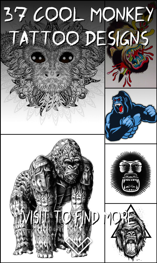 37 Cool Monkey Tattoo Designs