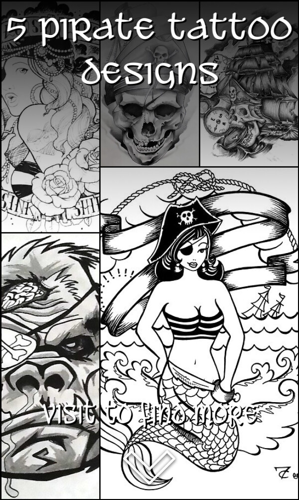 5 Pirate Tattoo Designs
