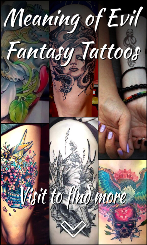 Meaning of Evil Fantasy Tattoos