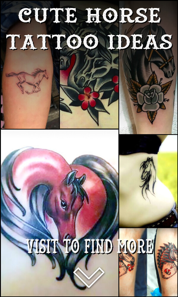 57 Cute Horse Tattoo Ideas