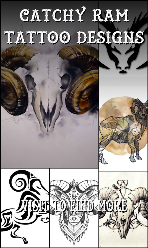 17 Catchy Ram Tattoo Designs