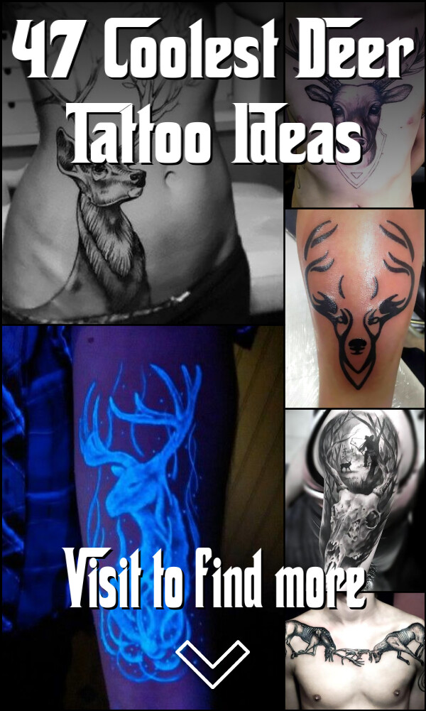 47 Coolest Deer Tattoo Ideas