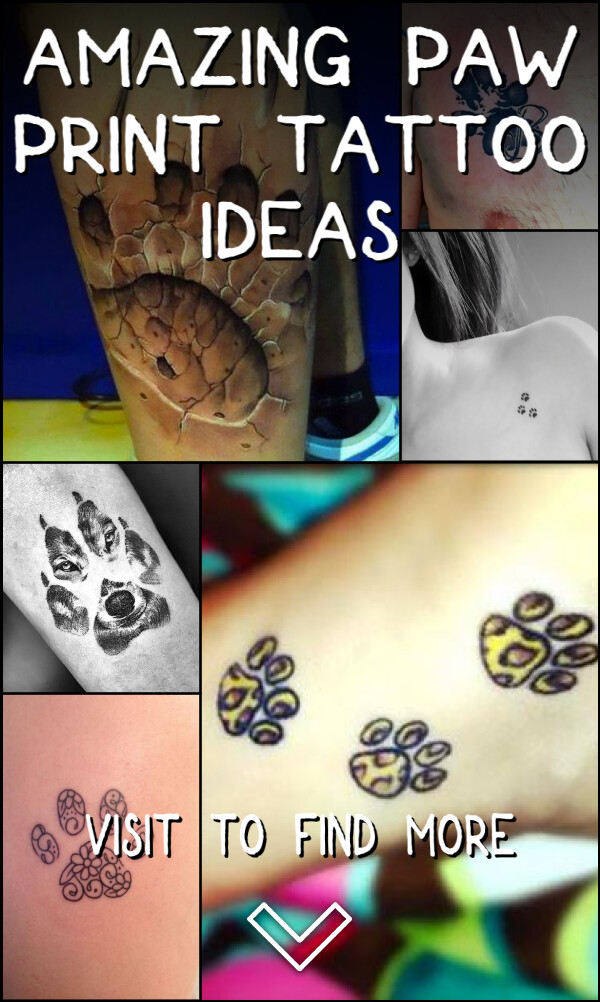 37 Amazing Paw Print Tattoo Ideas