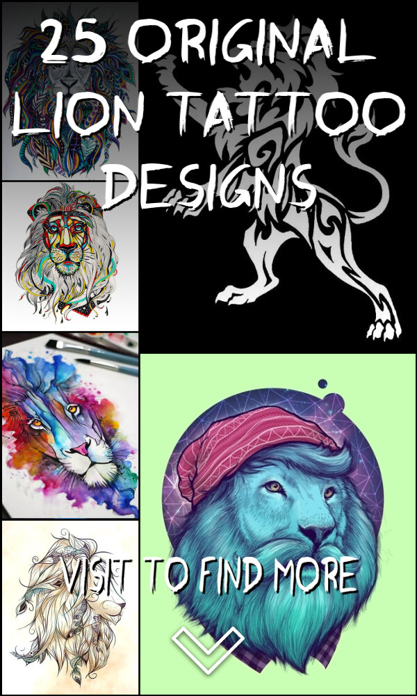 25 Original Lion Tattoo Designs