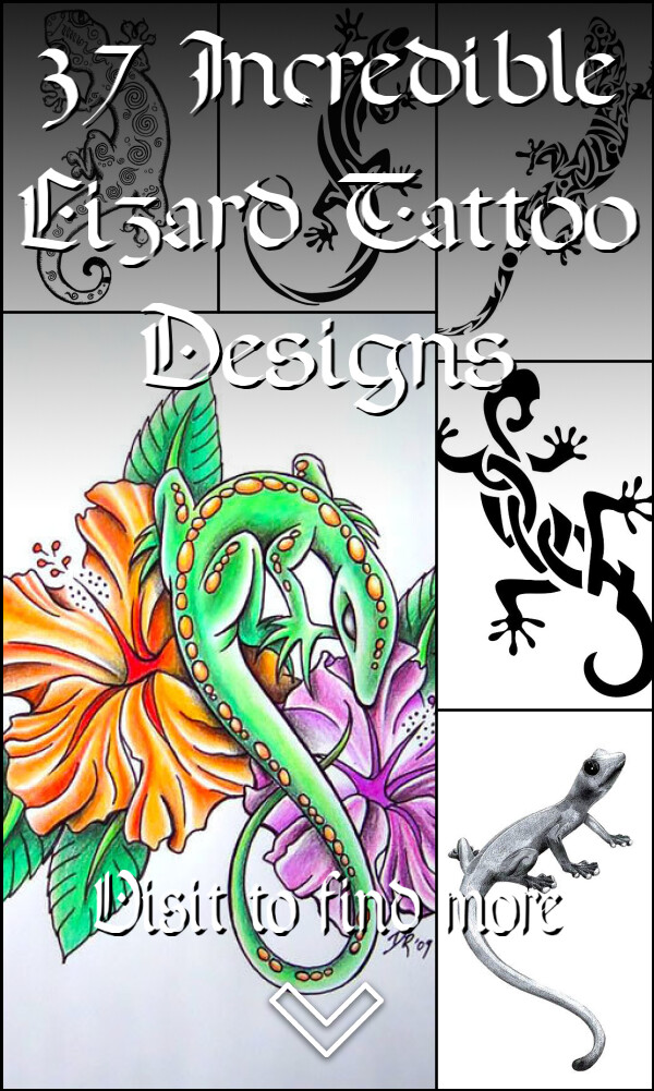 37 Incredible Lizard Tattoo Designs