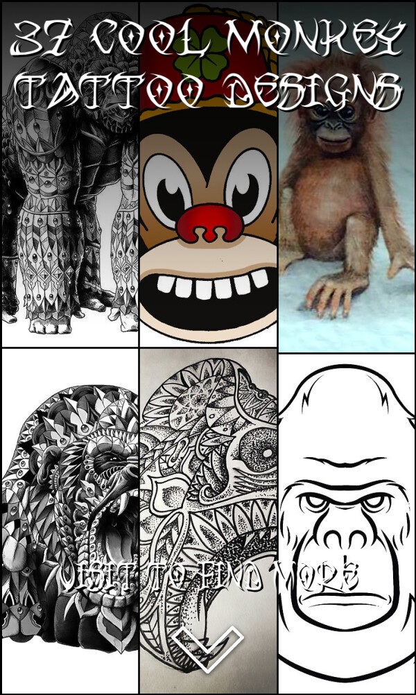 37 Cool Monkey Tattoo Designs