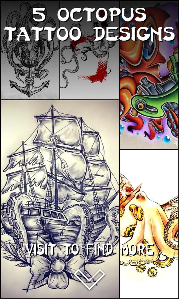 5 Octopus Tattoo Designs