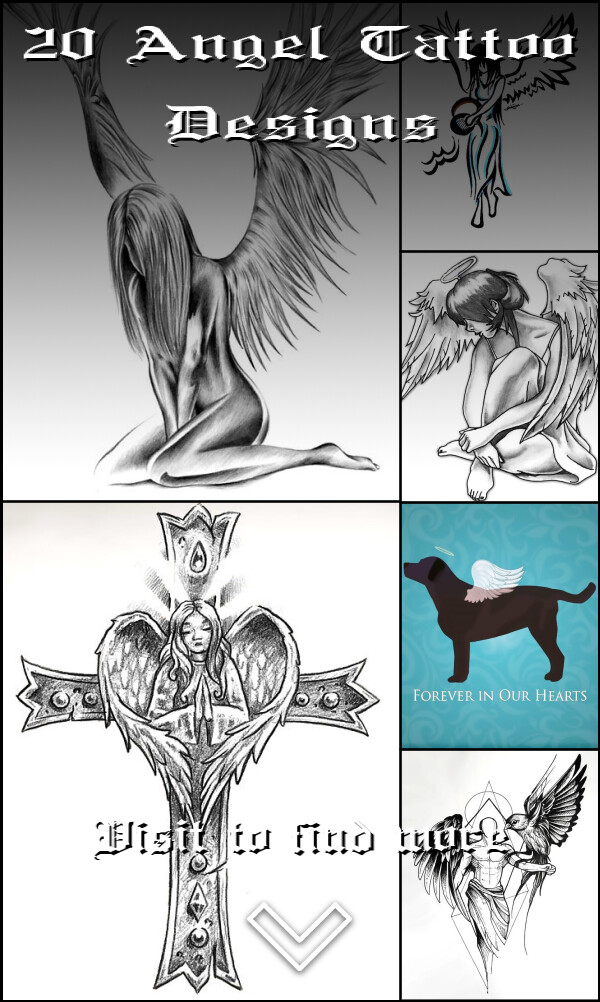 20 Angel Tattoo Designs