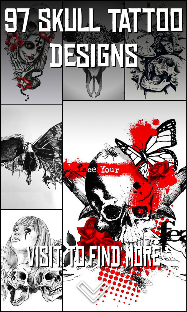 97 Skull Tattoo Designs